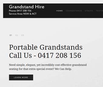 Grandstands website